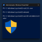 PowerShell elevado tras ejecutar bypass UAC con sdclt.exe