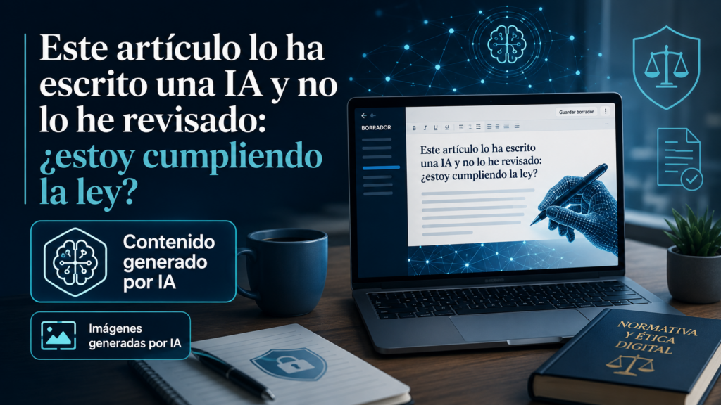 Artículo escrito por inteligencia artificial sin revisión humana sobre las obligaciones de transparencia de la Ley de IA