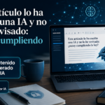 Artículo escrito por inteligencia artificial sin revisión humana sobre las obligaciones de transparencia de la Ley de IA